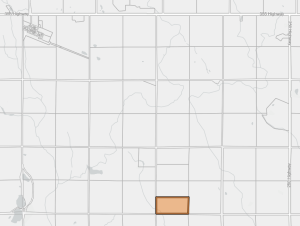 Map showing the location of the subject property in relation to the town of Cardale.